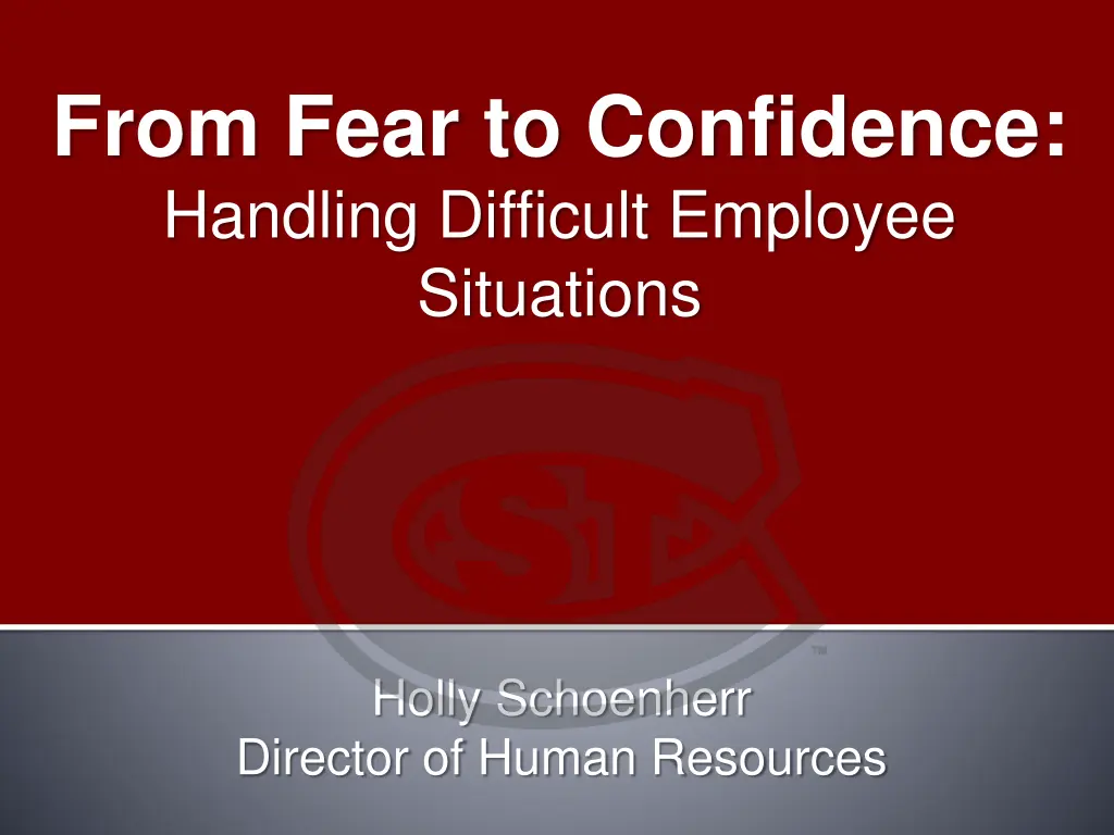 from fear to confidence handling difficult n.w