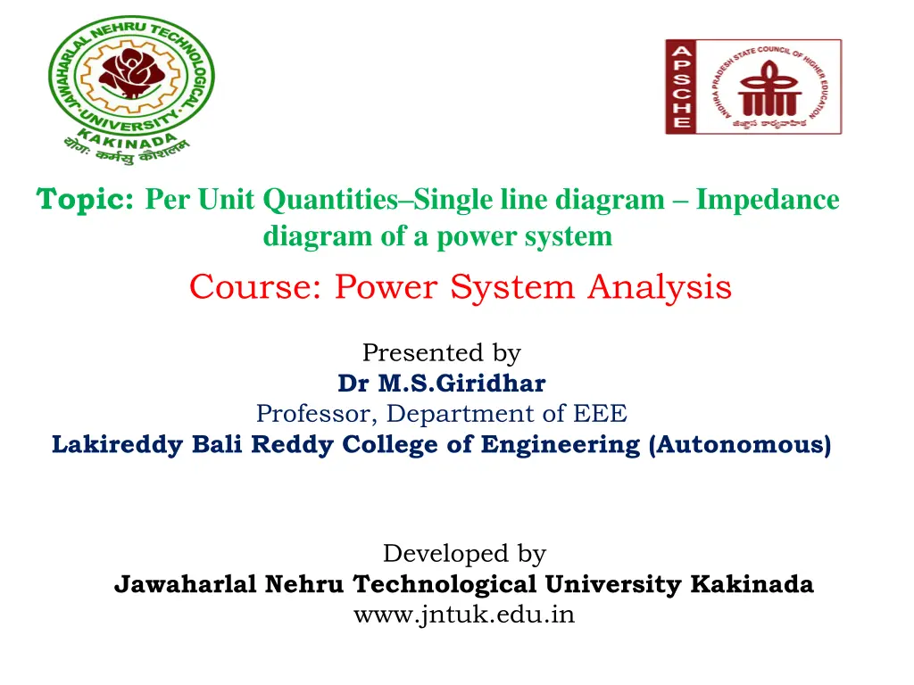 topic per unit quantities single line diagram n.w