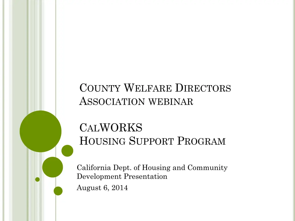 c ounty w elfare d irectors a ssociation webinar n.w