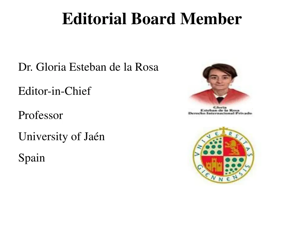 editorial board member n.w