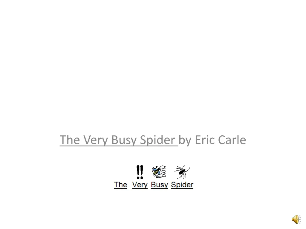 the very busy spider by eric carle n.w