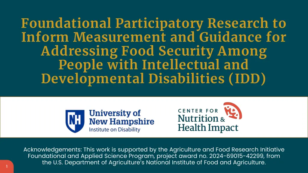 foundational participatory research to inform n.w