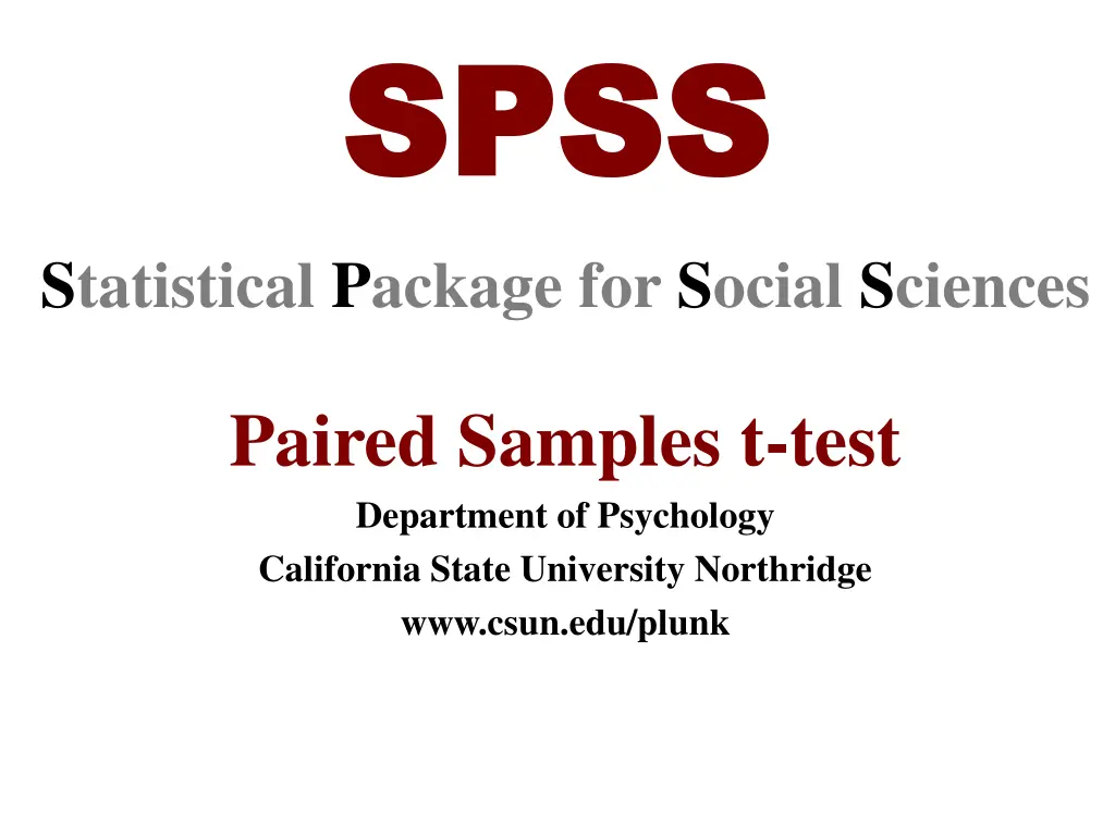 spss spss n.w