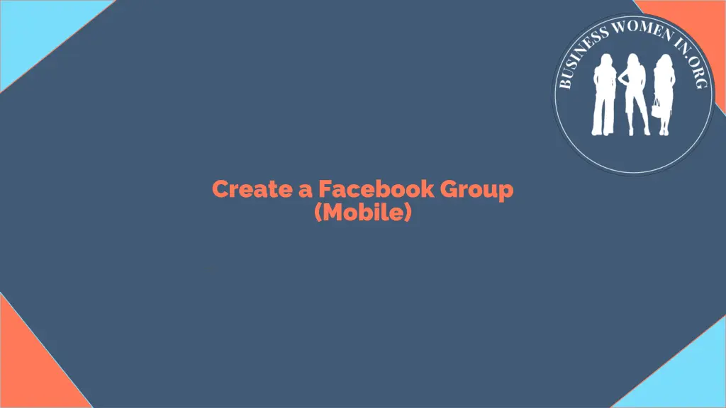 create a facebook group mobile n.w