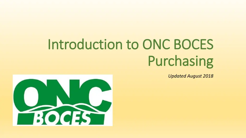 introduction to onc boces introduction n.w