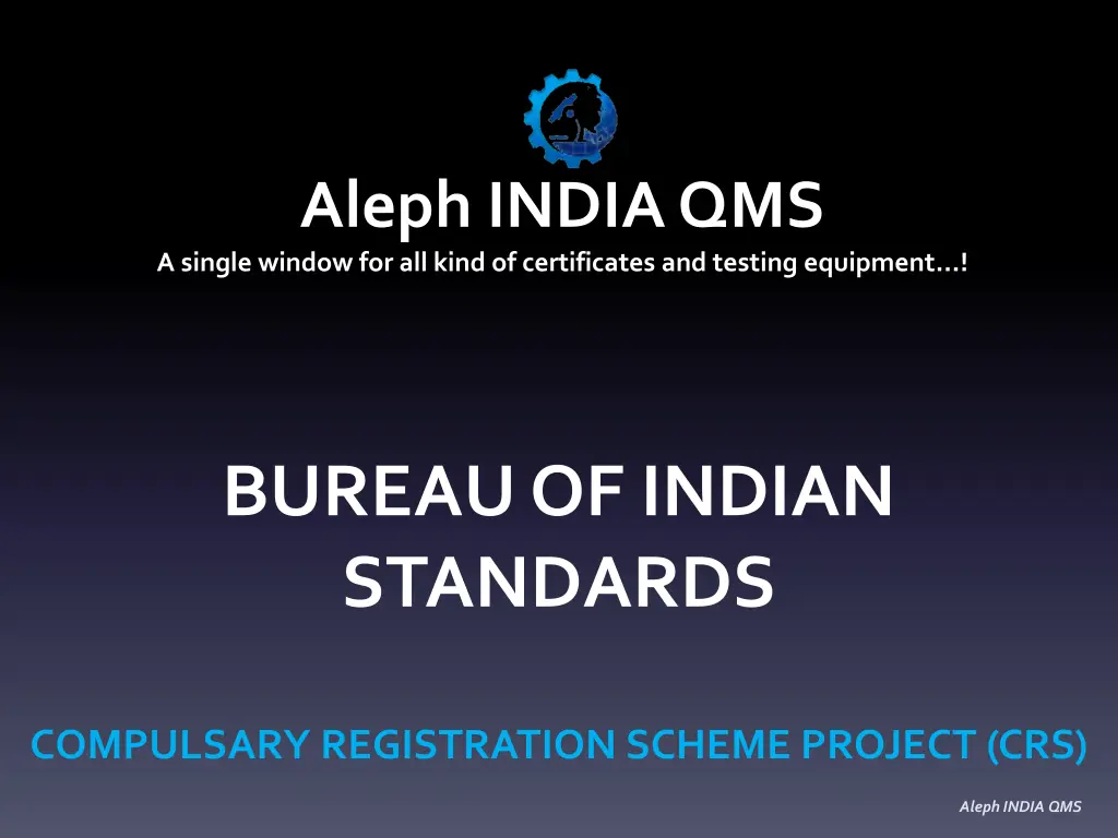 aleph india qms a single window for all kind n.w