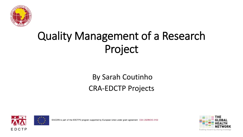quality management of a research quality n.w