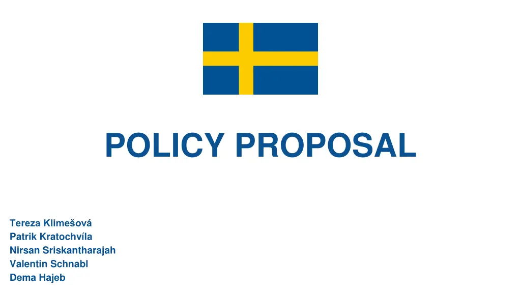 policy proposal n.w