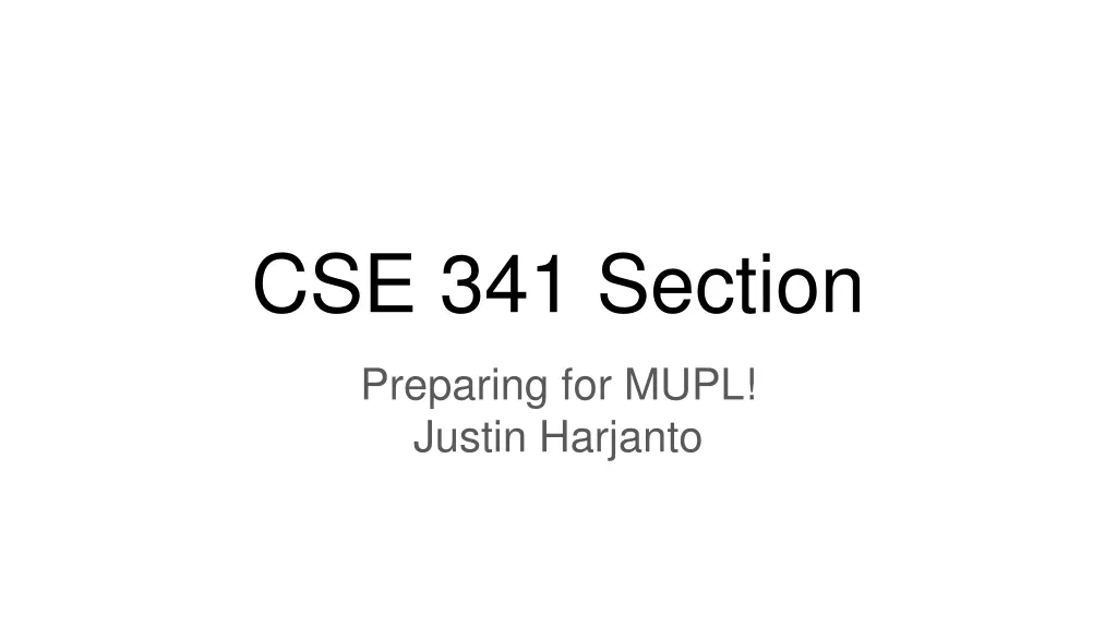 cse 341 section n.w