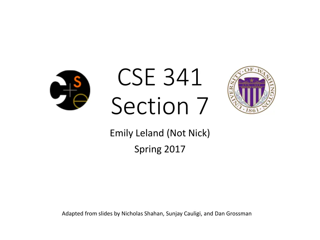 cse 341 section 7 n.w
