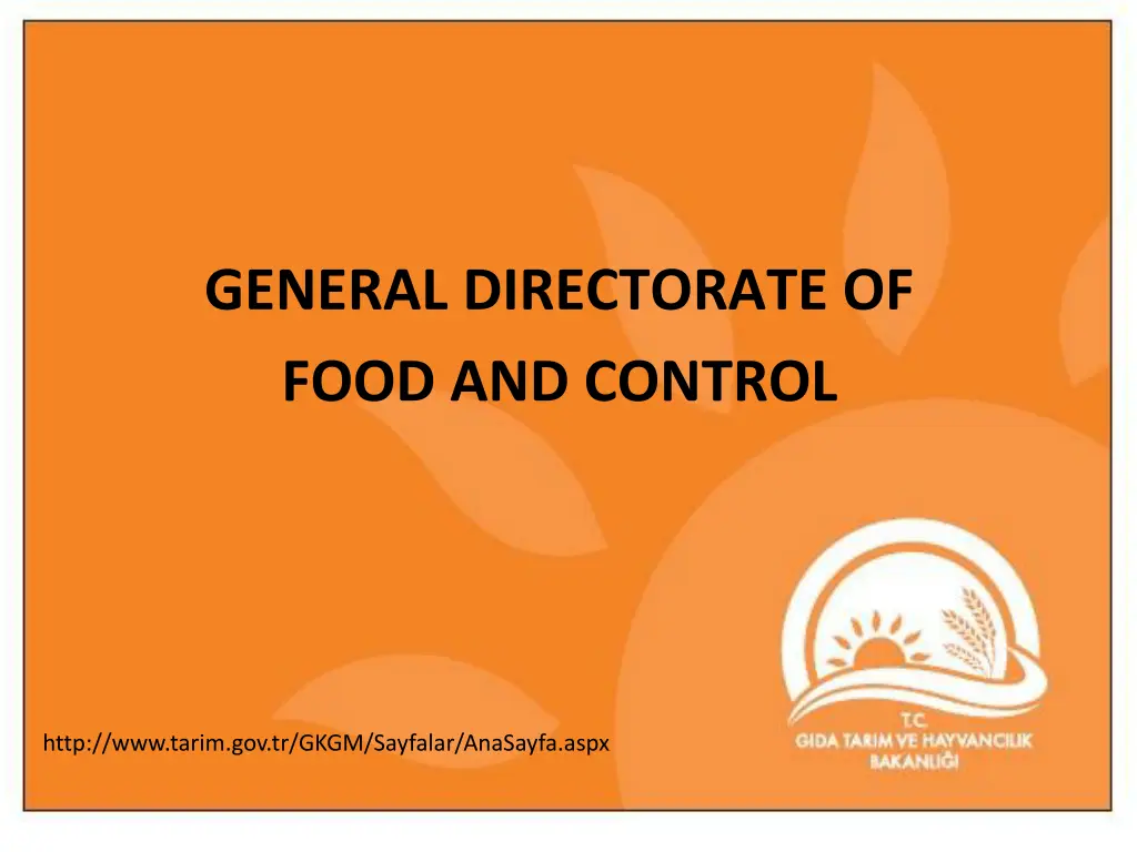 general directorate of food and control n.w