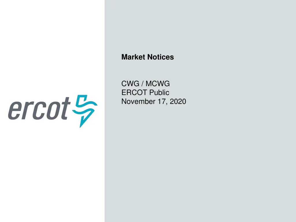 market notices n.w