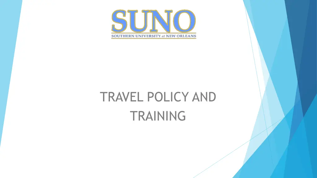 travel policy and training n.w