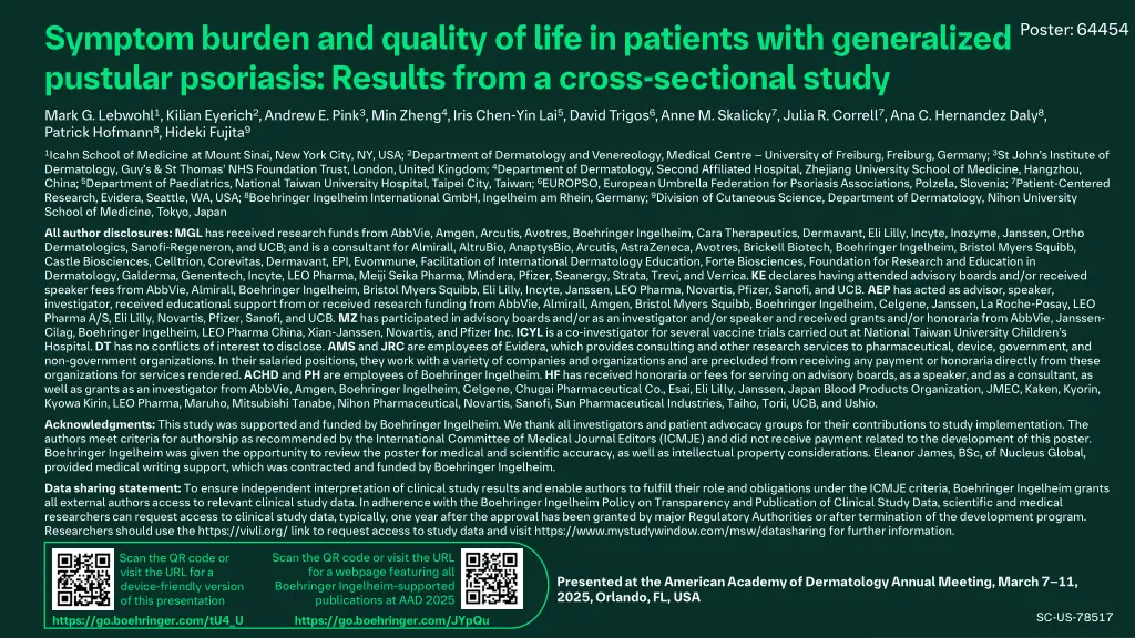 symptom burden and quality of life in patients n.w