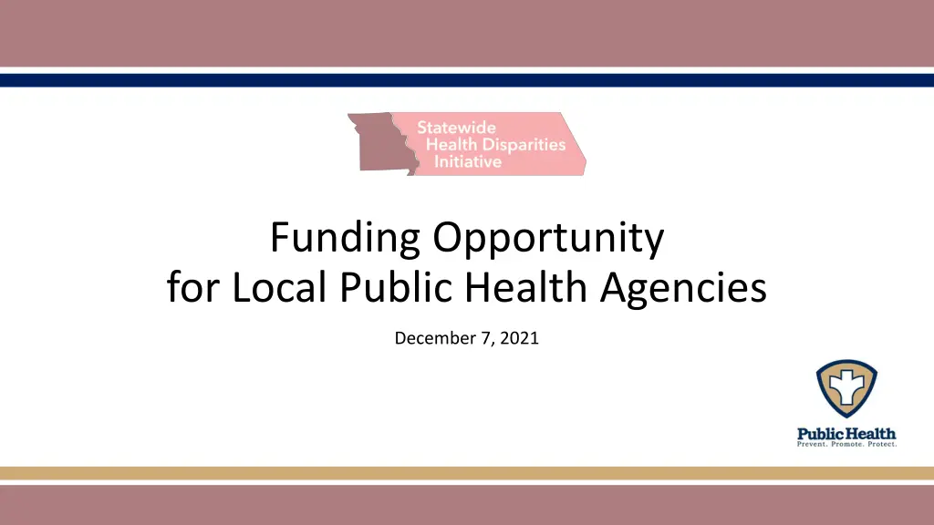funding opportunity for local public health n.w