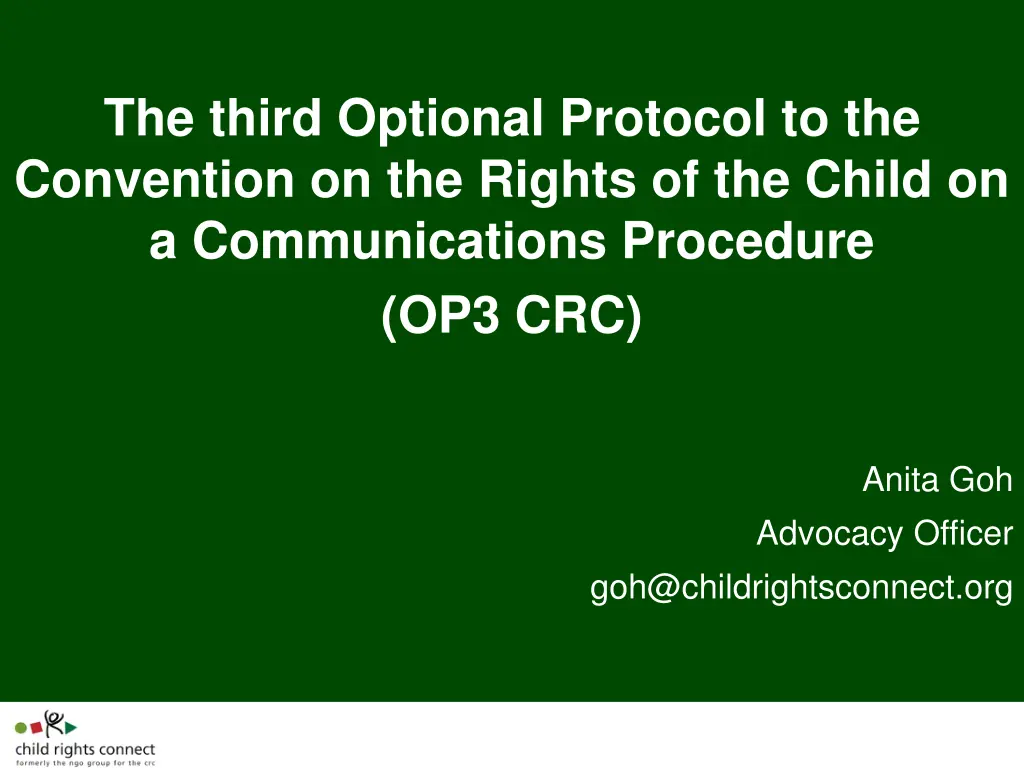 the third optional protocol to the convention n.w