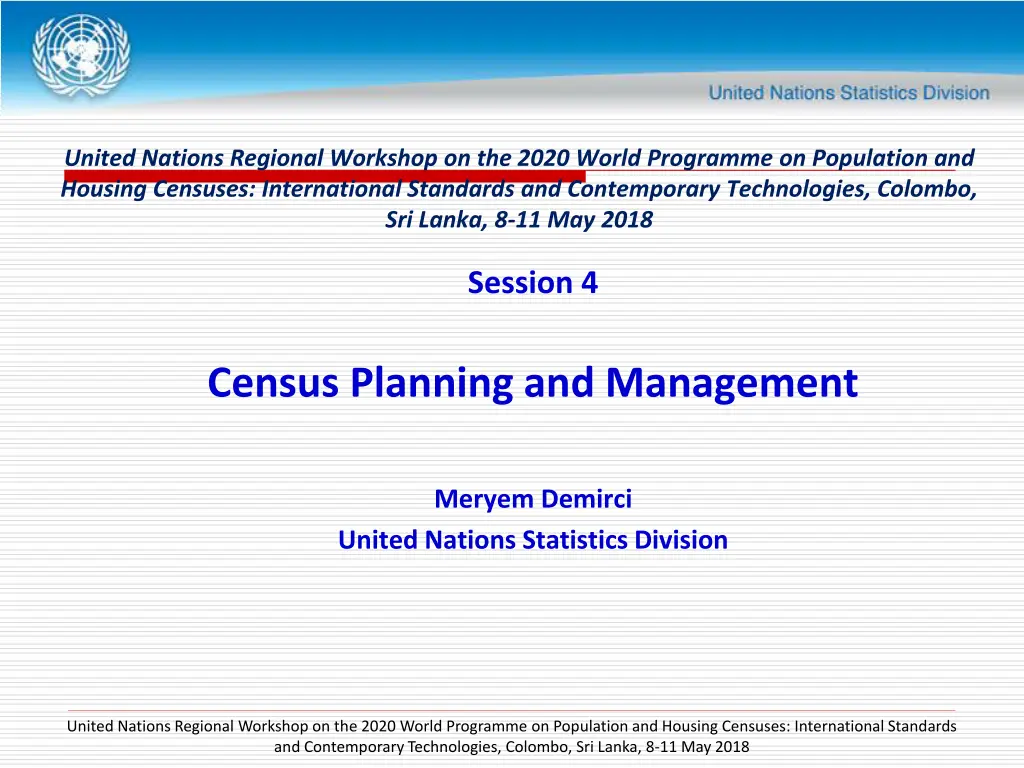 united nations regional workshop on the 2020 n.w
