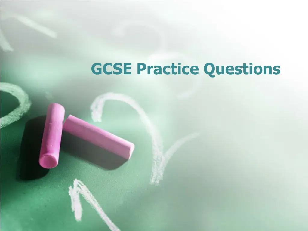 gcse practice questions n.w