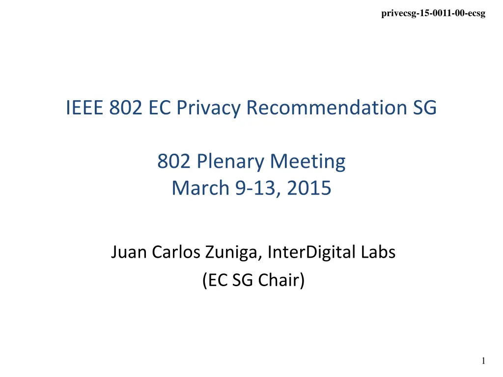 privecsg 15 0011 00 ecsg n.w