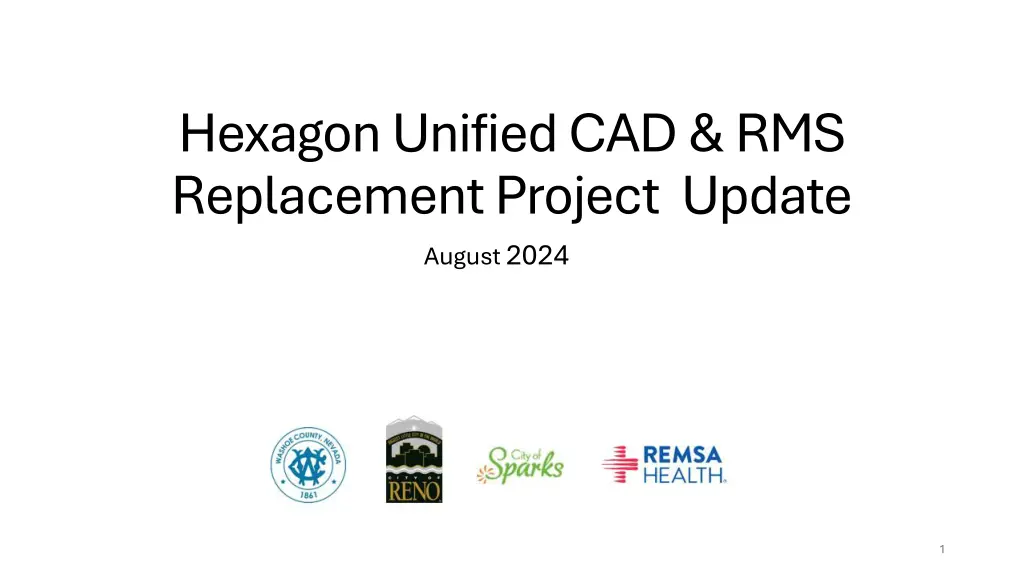 hexagon unified cad rms replacement project n.w