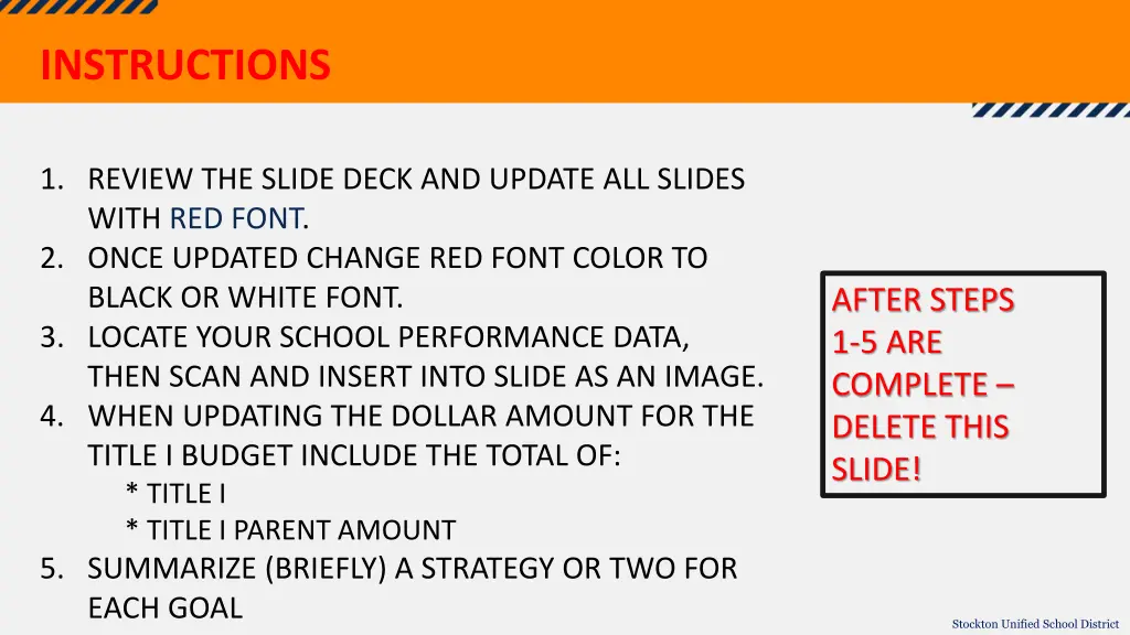 instructions n.w