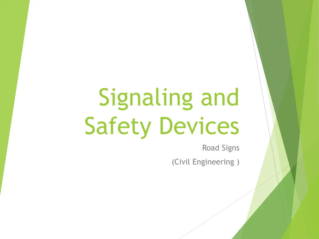 signaling and safety devices n.w