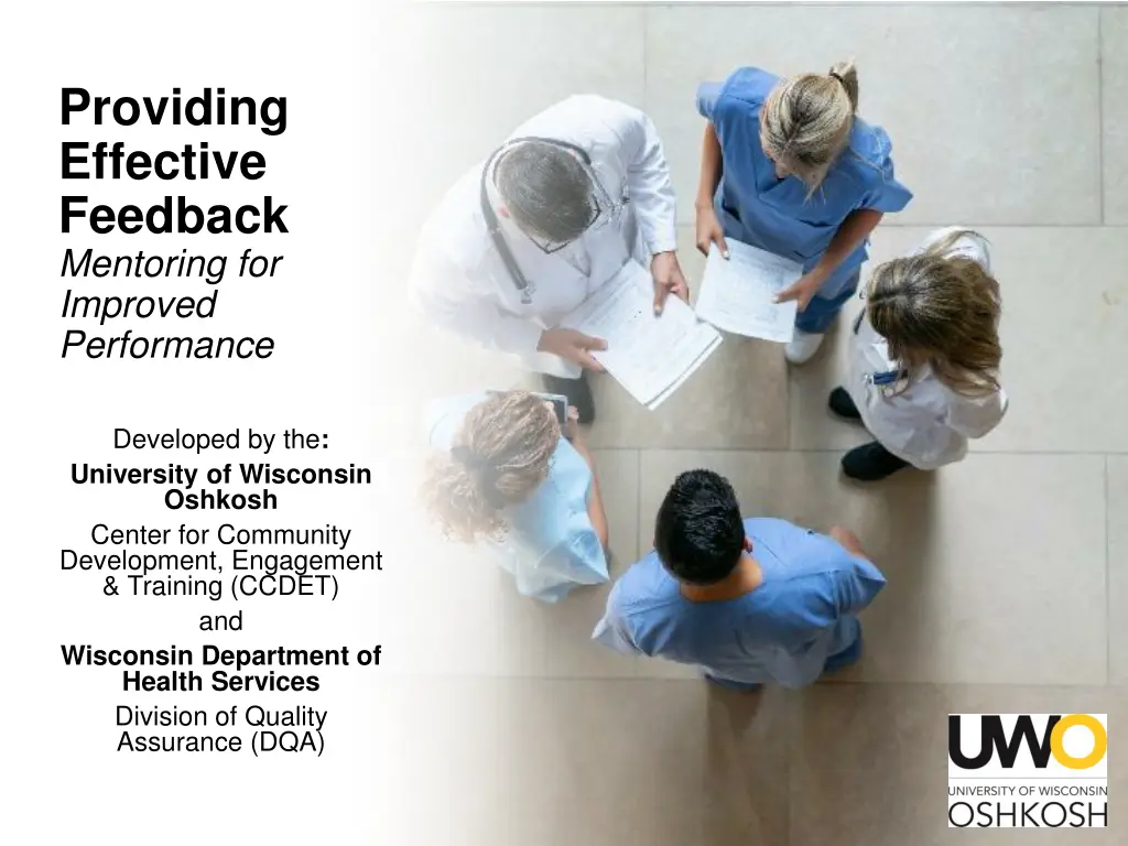 providing effective feedback mentoring n.w