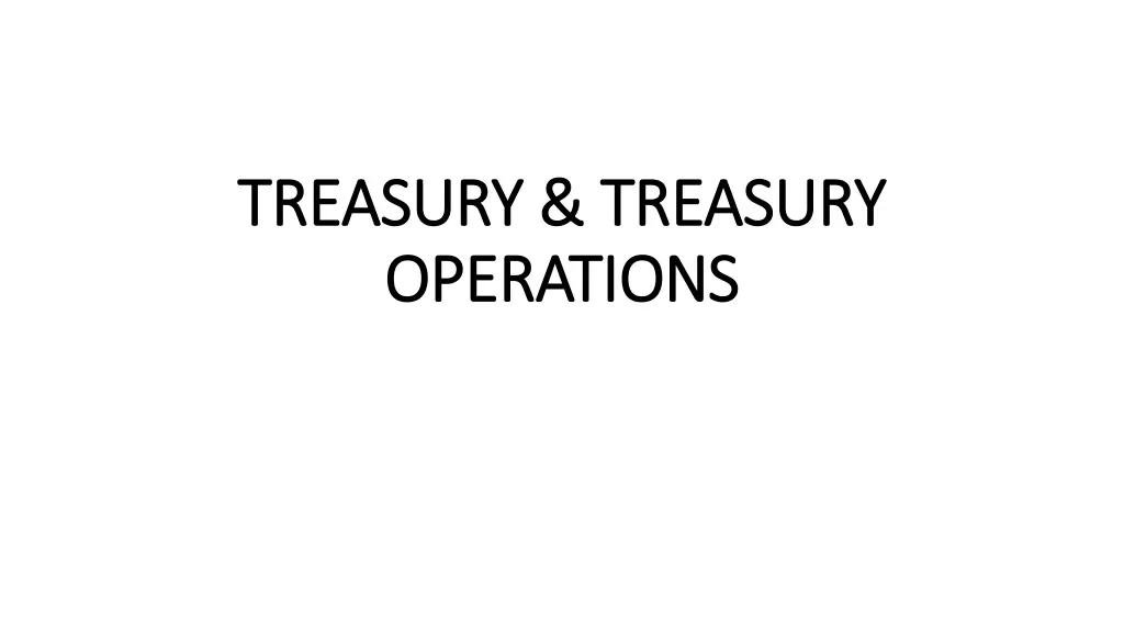 treasury treasury treasury treasury operations n.w
