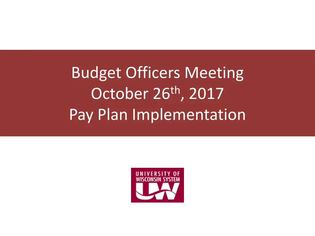 budget officers meeting october 26 th 2017 n.w