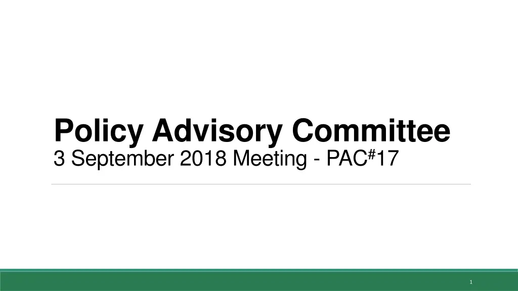 policy advisory committee 3 september 2018 n.w