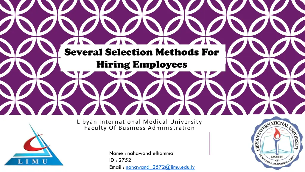 several selection methods for hiring employees n.w