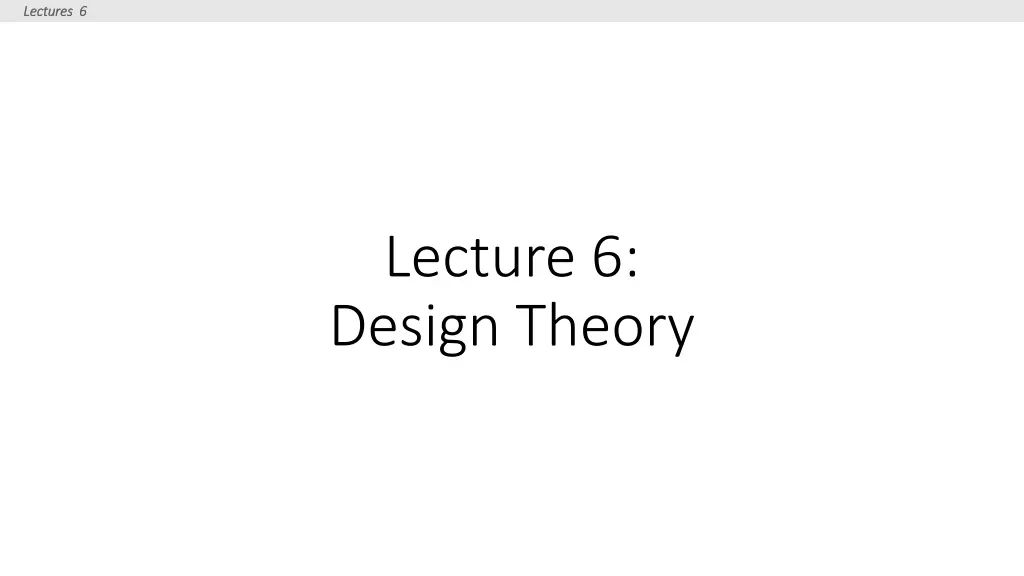 lectures 6 lectures 6 n.w