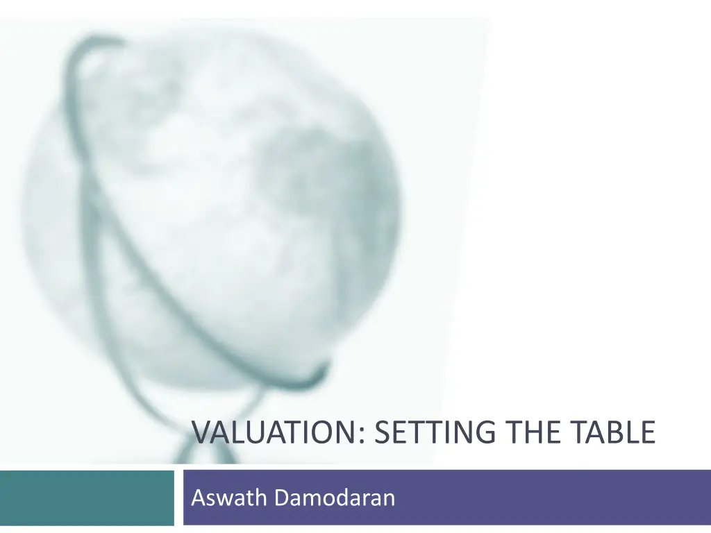valuation setting the table n.w