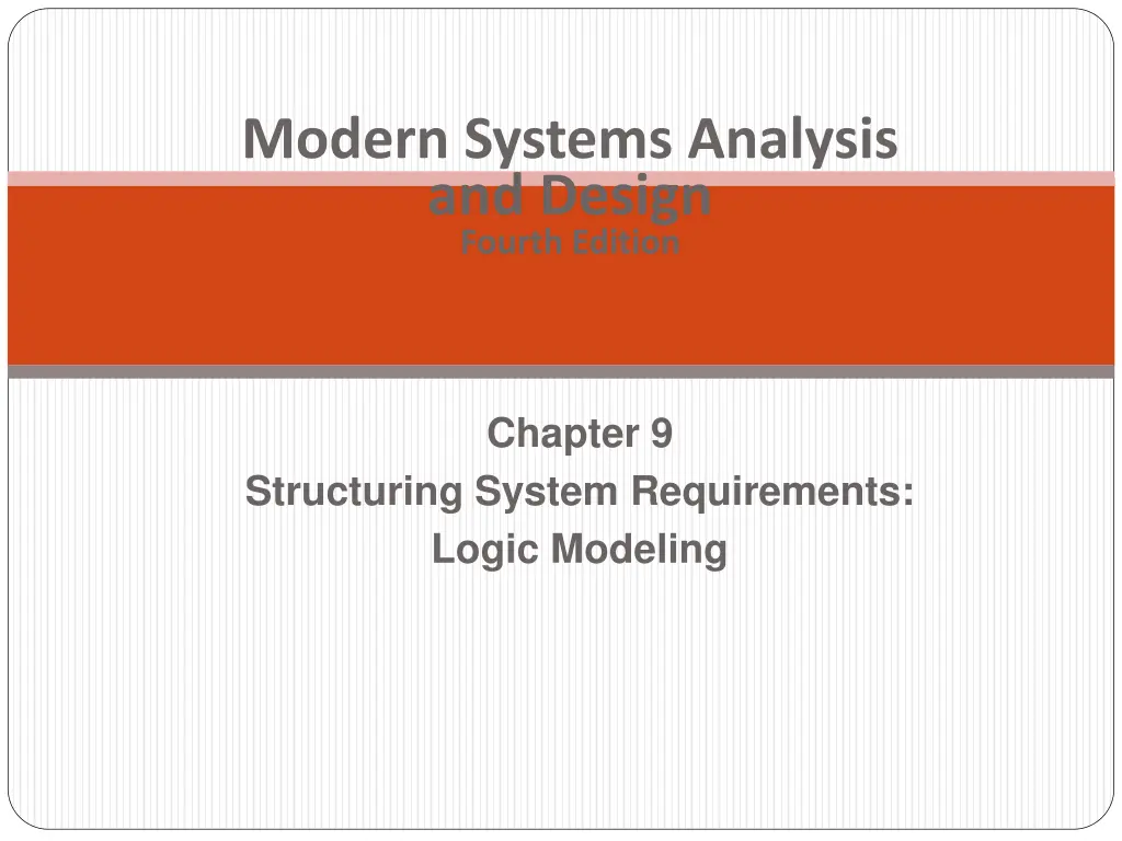 modern systems analysis and design fourth edition n.w
