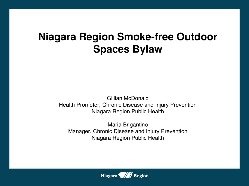niagara region smoke free outdoor spaces bylaw n.w
