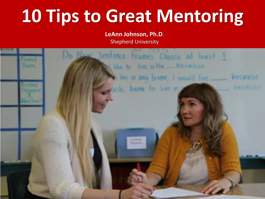10 tips to great mentoring n.w
