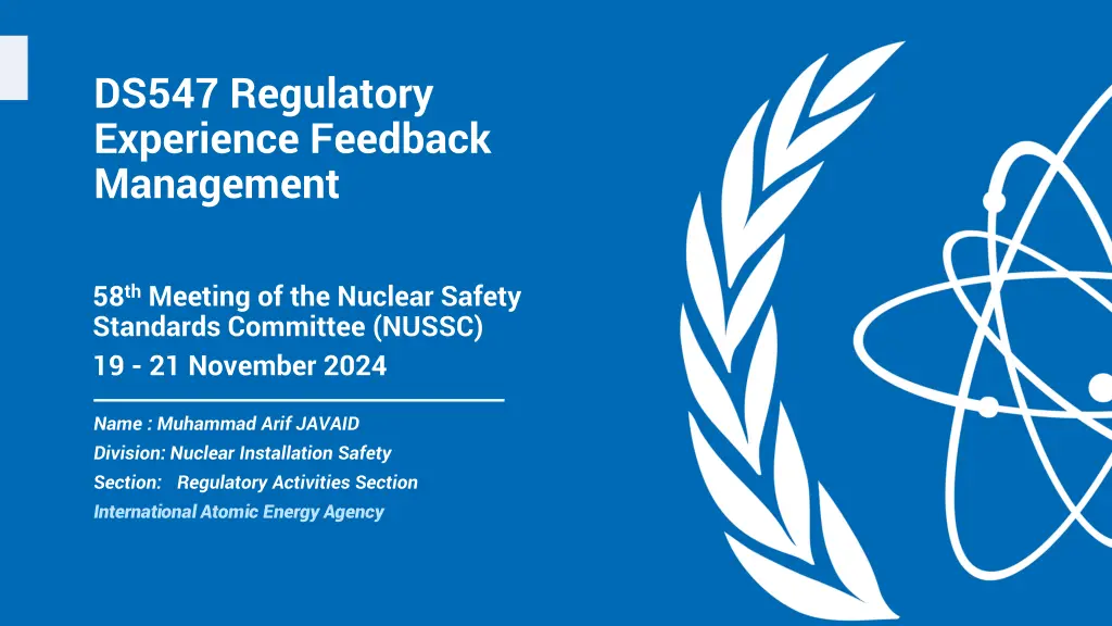 ds547 regulatory experience feedback management n.w