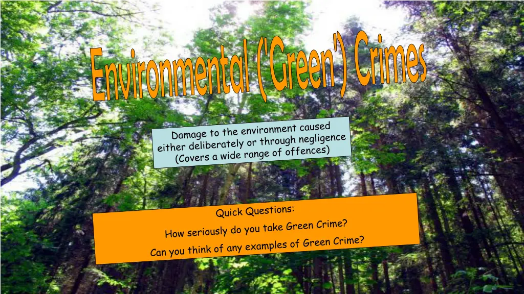 environmental green crimes n.w