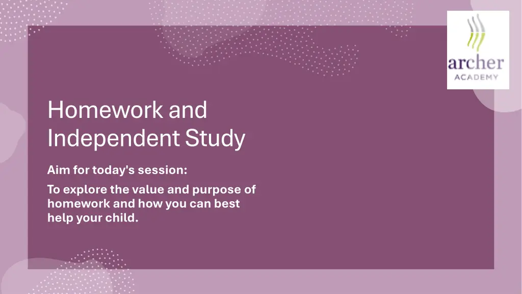 homework and independent study n.w