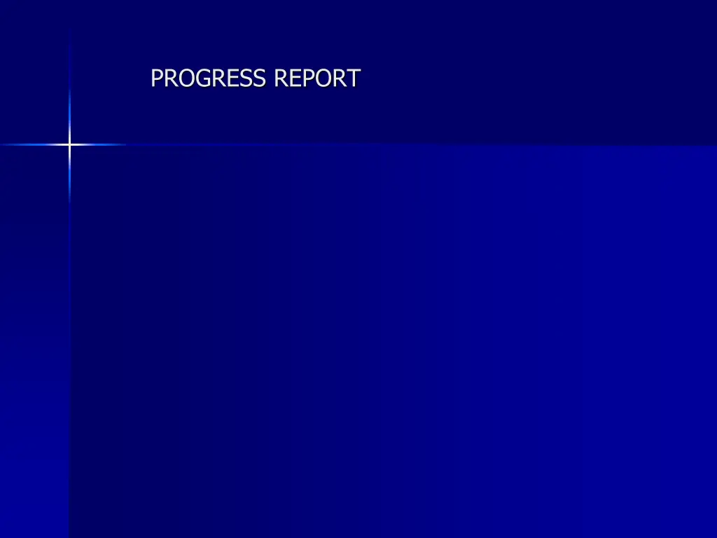 progress report n.w