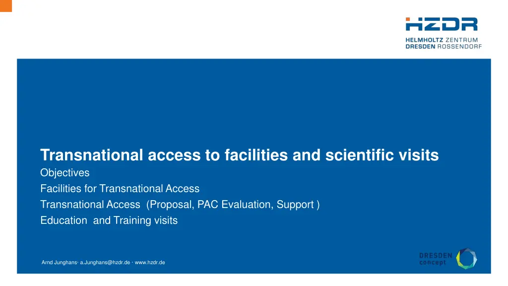 transnational access to facilities and scientific n.w