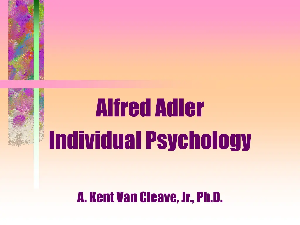 alfred adler individual psychology n.w
