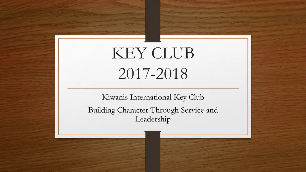 key club 2017 2018 n.w