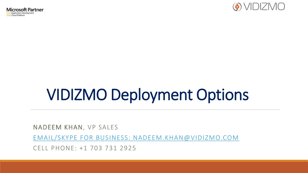 vidizmo deployment options vidizmo deployment n.w