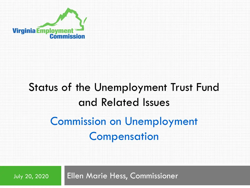 status of the unemployment trust fund and related n.w