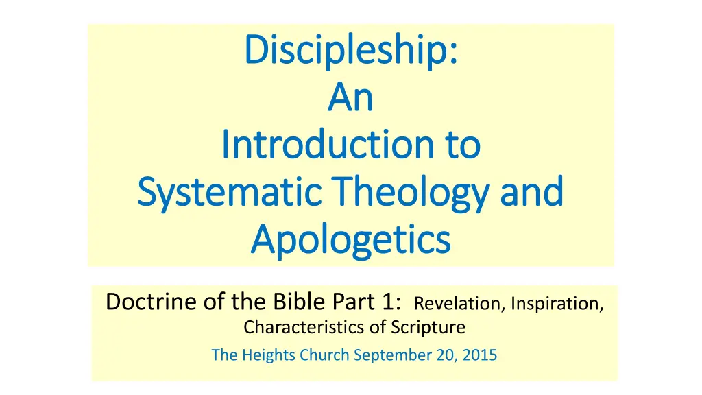 discipleship discipleship an an introduction n.w