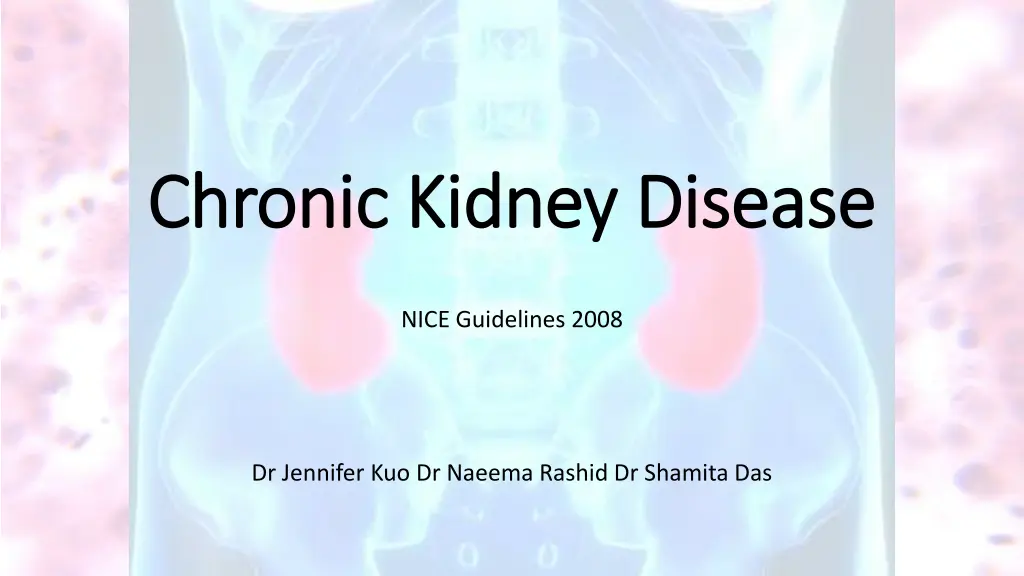 chronic kidney disease chronic kidney disease n.w