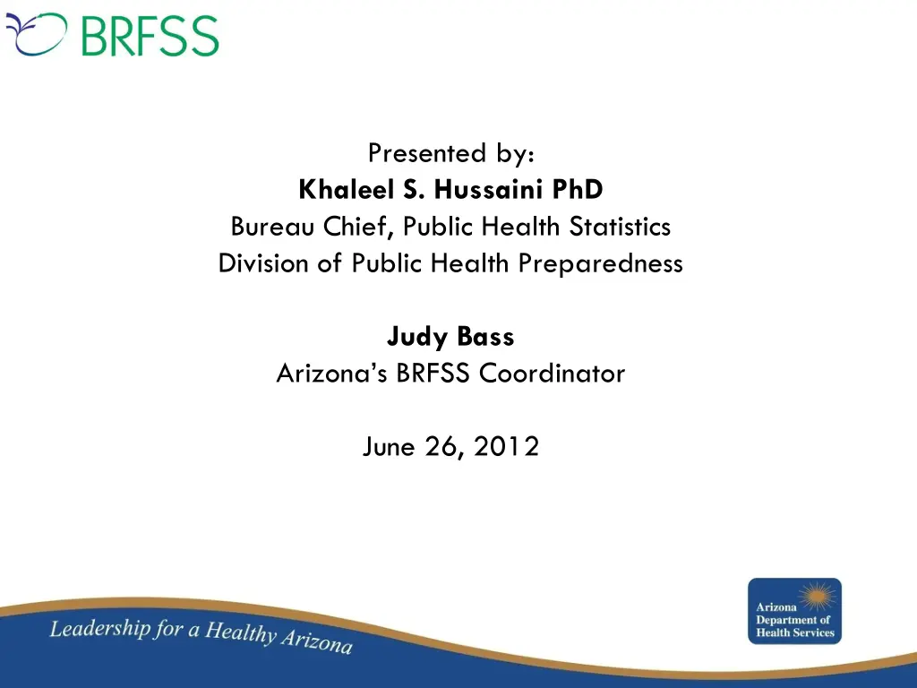 presented by khaleel s hussaini phd bureau chief n.w