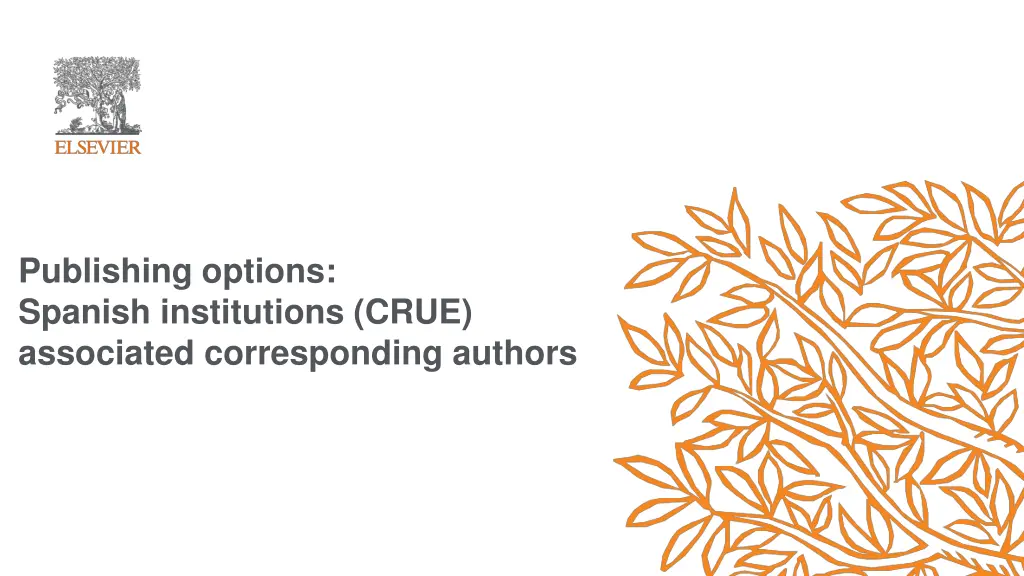 publishing options spanish institutions crue n.w