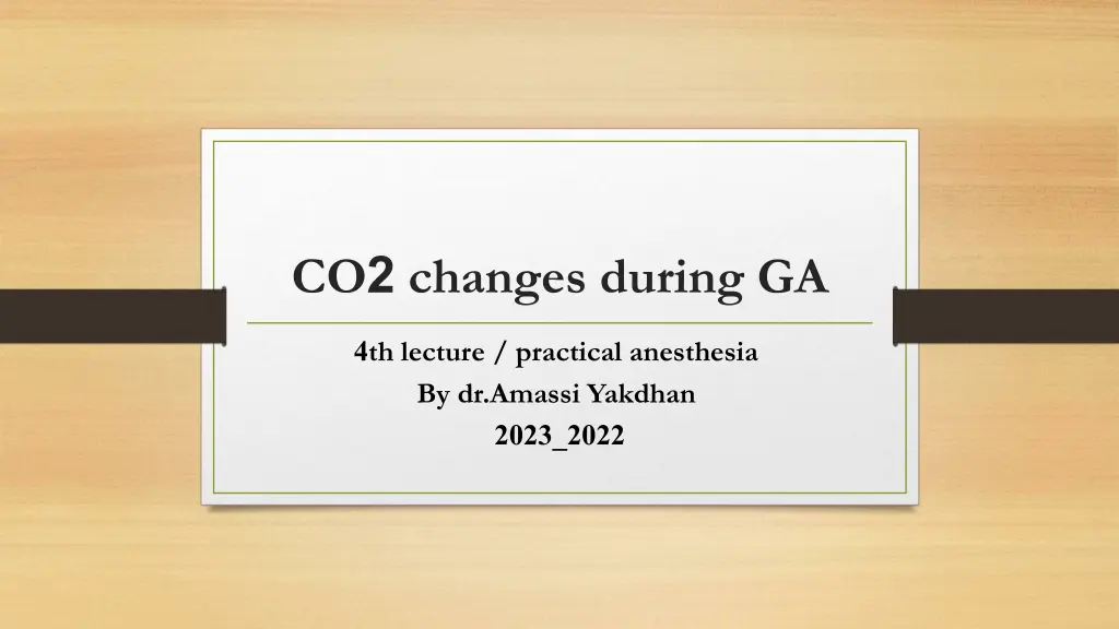 co 2 changes during ga n.w